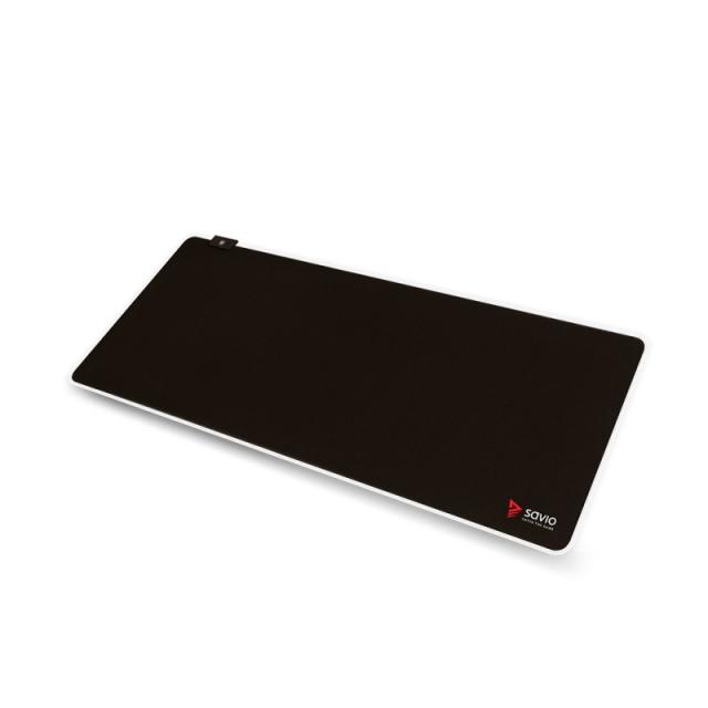 Savio - LED EDITION Turbo Dynamic XL 900x400 RGB Pro Gaming Mousepad''900mm x 400mm Alfombrilla de ratón para juegos Negro