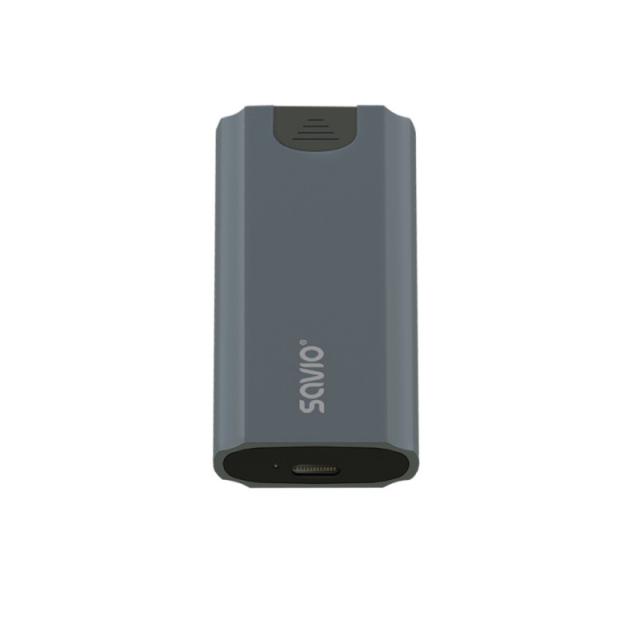 Savio - AK-67 caja para disco duro externo Caja externa para unidad de estado sólido (SSD) Gris M.2