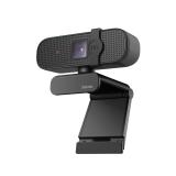 Hama - PC Webcam "C 400", calidad FULL HD, con micrófono y base para montar en pantalla, color negro.