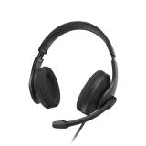 Hama - HS-USB300 V2 Auriculares Alámbrico Diadema Oficina/Centro de llamadas USB tipo A Negro