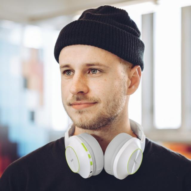 Hama - Spirit Calypso II Auriculares Inalámbrico Diadema Llamadas/Música Bluetooth Verde, Gris, Blanco