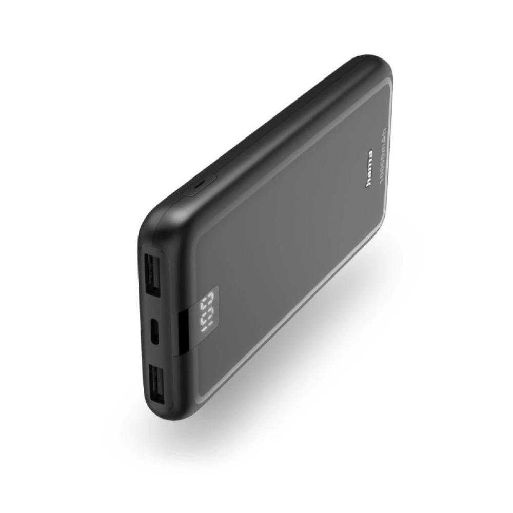 Hama - 00201709 batería externa Polímero de litio 10000 mAh Antracita