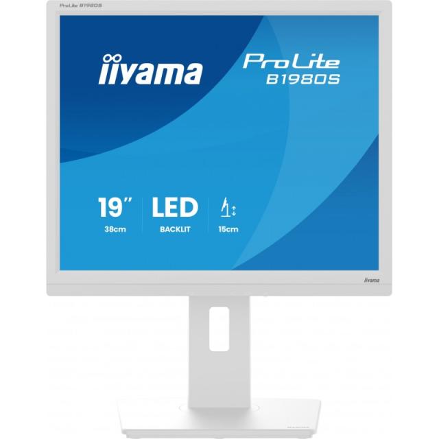 iiyama - ProLite B1980S-W1 pantalla para PC 48,3 cm (19") 1280 x 1024 Pixeles SVGA LED Blanco