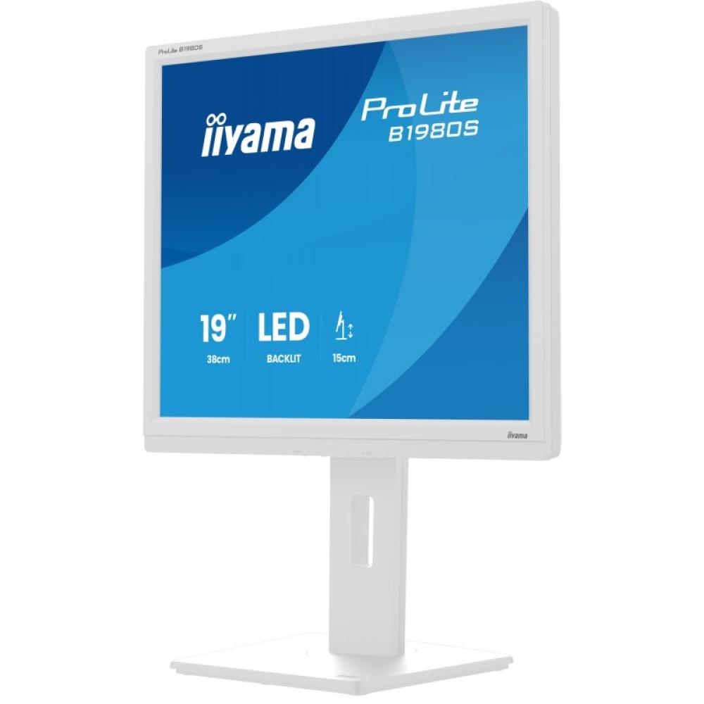 iiyama - ProLite B1980S-W1 pantalla para PC 48,3 cm (19") 1280 x 1024 Pixeles SVGA LED Blanco
