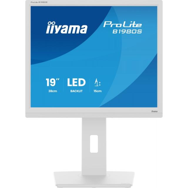 iiyama - ProLite B1980S-W1 pantalla para PC 48,3 cm (19") 1280 x 1024 Pixeles SVGA LED Blanco
