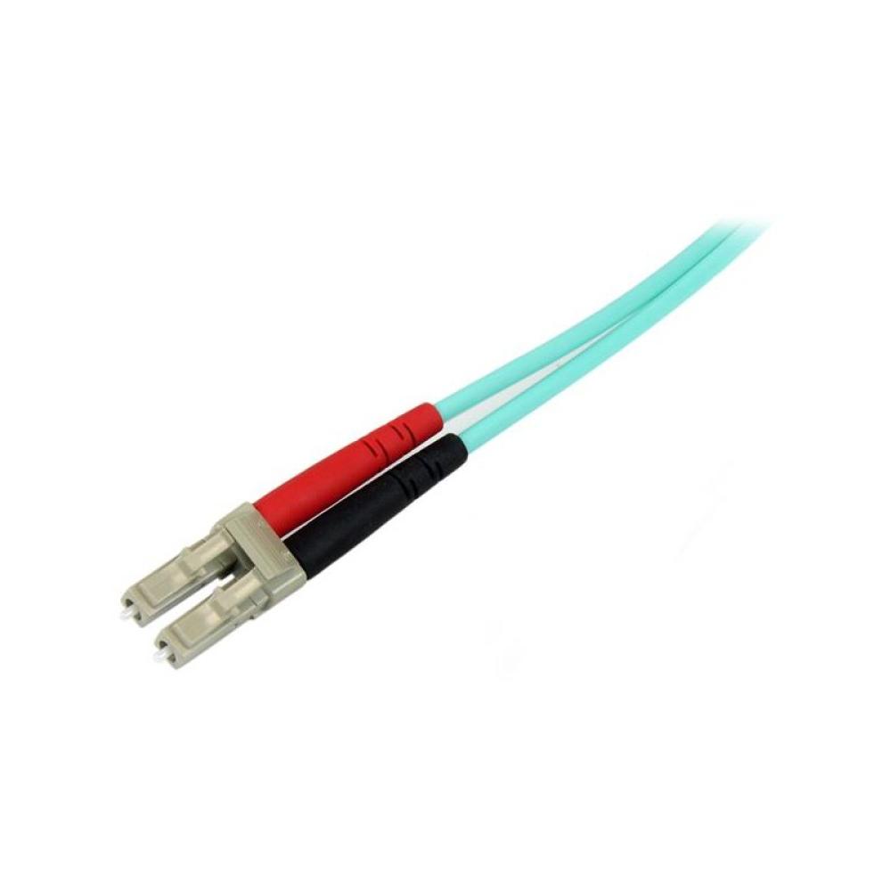 StarTech.com - Cable de 5m de Fibra Óptica Multimodo LC/UPC a LC/UPC OM4 - 50/125µm - Fibra LOMMF/VCSEL - Redes de 100G - Cable