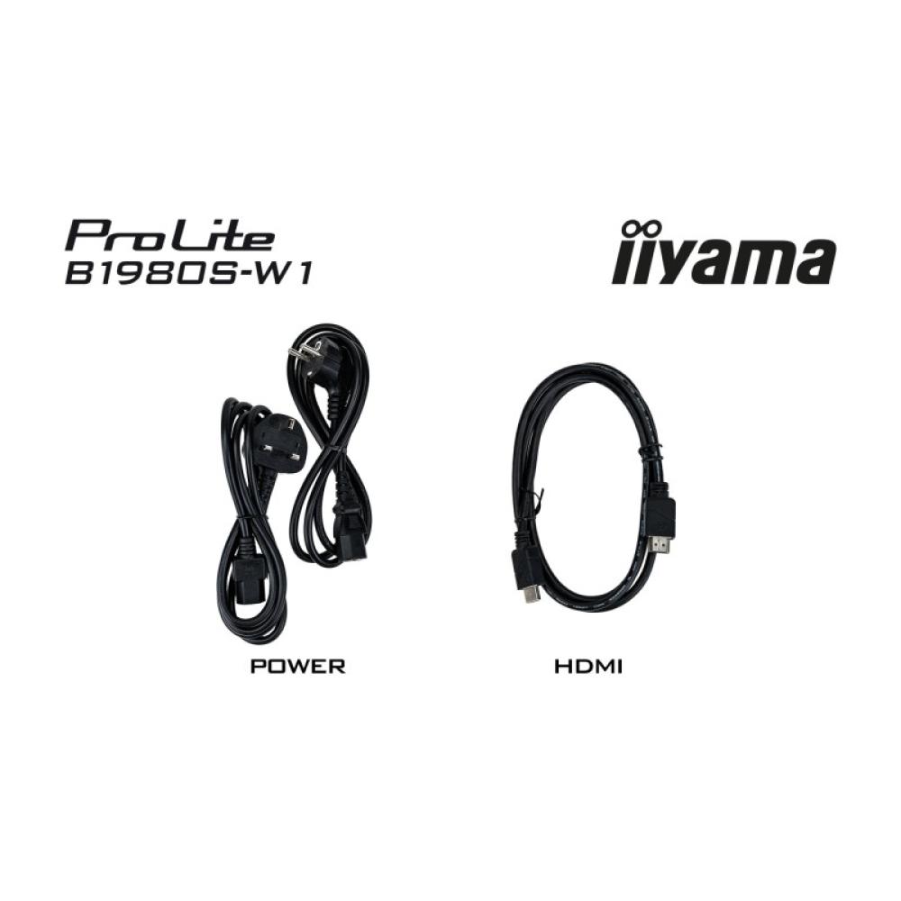 iiyama - ProLite B1980S-W1 pantalla para PC 48,3 cm (19") 1280 x 1024 Pixeles SVGA LED Blanco