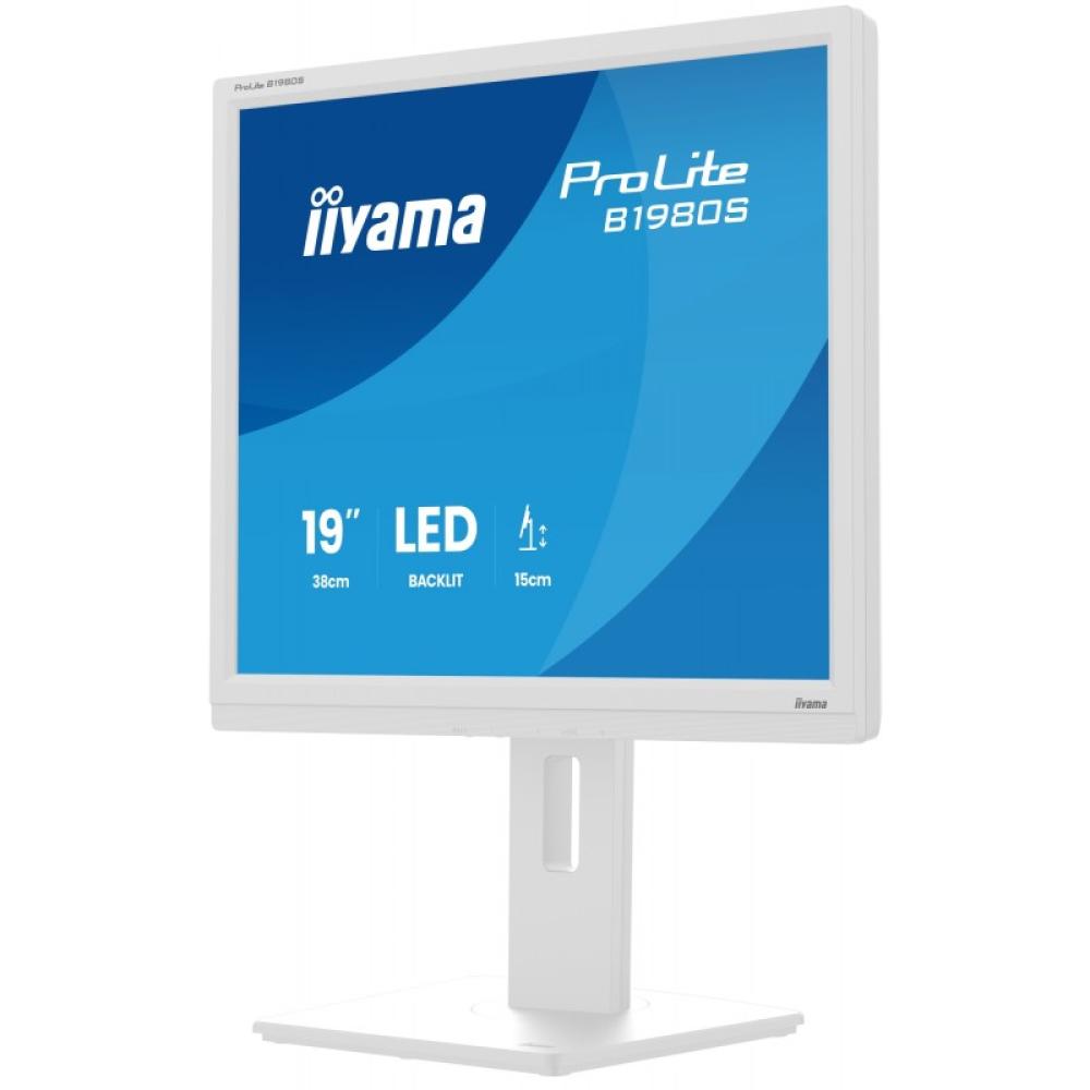 iiyama - ProLite B1980S-W1 pantalla para PC 48,3 cm (19") 1280 x 1024 Pixeles SVGA LED Blanco