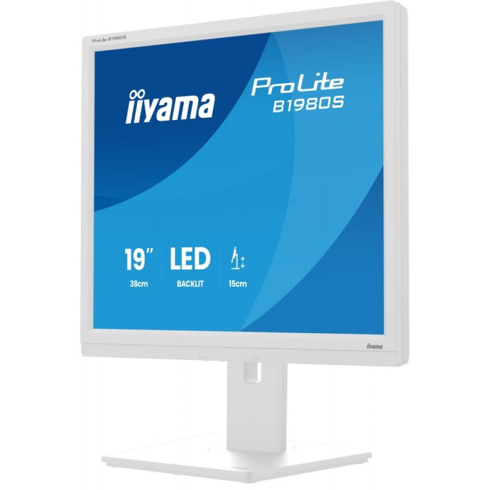 iiyama - ProLite B1980S-W1 pantalla para PC 48,3 cm (19") 1280 x 1024 Pixeles SVGA LED Blanco