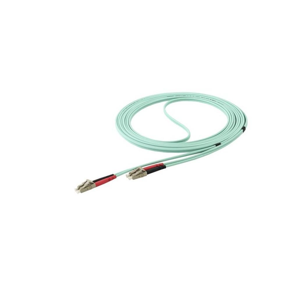 StarTech.com - Cable de 5m de Fibra Óptica Multimodo LC/UPC a LC/UPC OM4 - 50/125µm - Fibra LOMMF/VCSEL - Redes de 100G - Cable