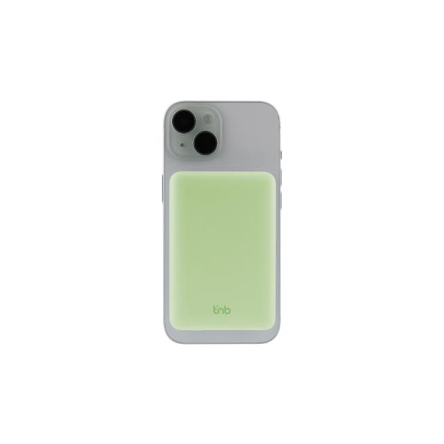 T''nB - PBUMAG5GR batería externa 5000 mAh Cargador inalámbrico Verde