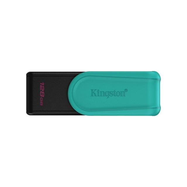 Kingston Technology - DataTraveler 128GB Portable USB 3.2 Gen 1 Exodia S (Black/Turquoise)