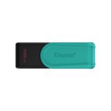 Kingston Technology - DataTraveler 128GB Portable USB 3.2 Gen 1 Exodia S (Black/Turquoise)