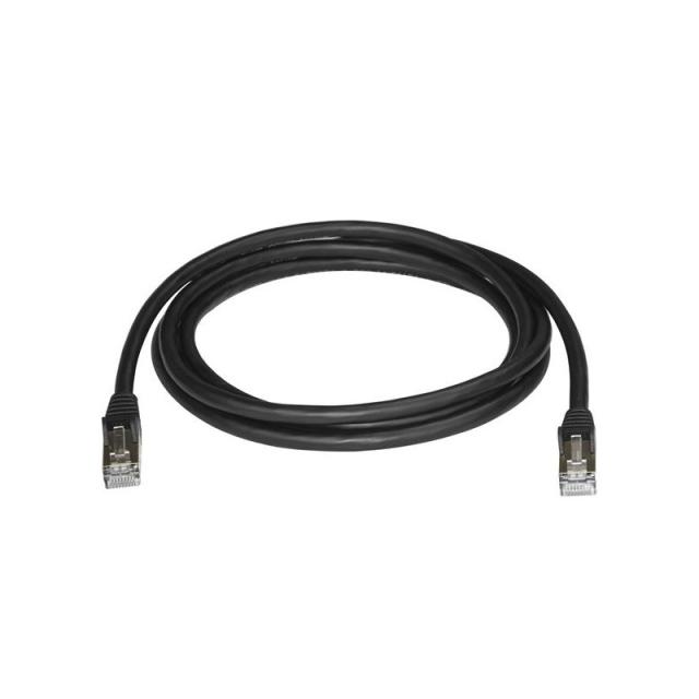 StarTech.com - Cable de 2m de Red Ethernet RJ45 Cat6a Blindado STP - Cable sin Enganche Snagless - Negro