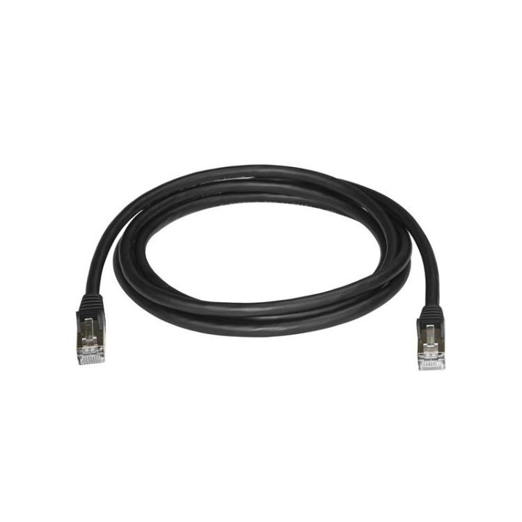 StarTech.com - Cable de 2m de Red Ethernet RJ45 Cat6a Blindado STP - Cable sin Enganche Snagless - Negro
