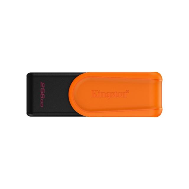 Kingston Technology - DataTraveler 256GB Portable USB 3.2 Gen 1 Exodia S (Black/Orange)