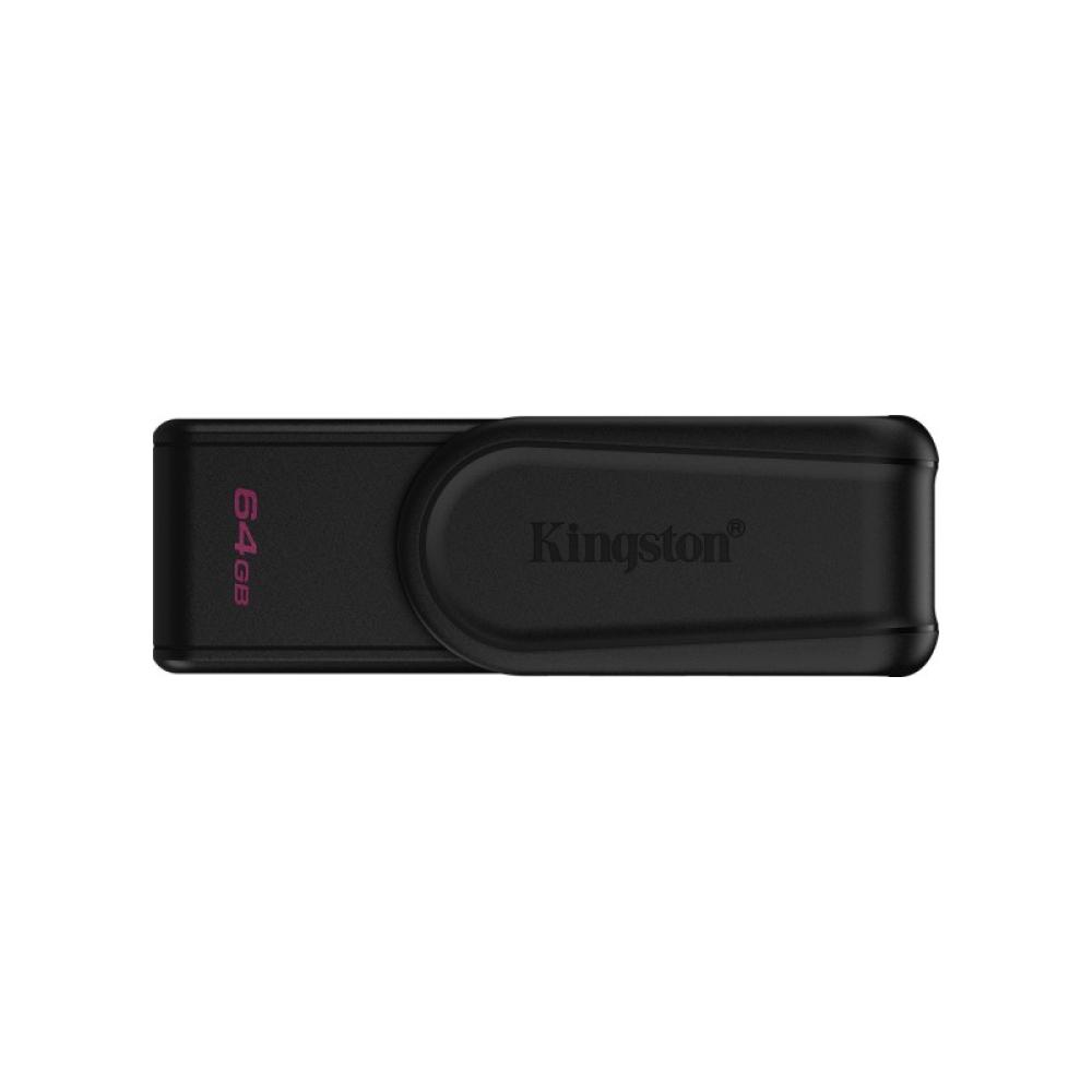 Kingston Technology - DataTraveler 64GB Portable USB 3.2 Gen 1 Exodia S (Black/Black)