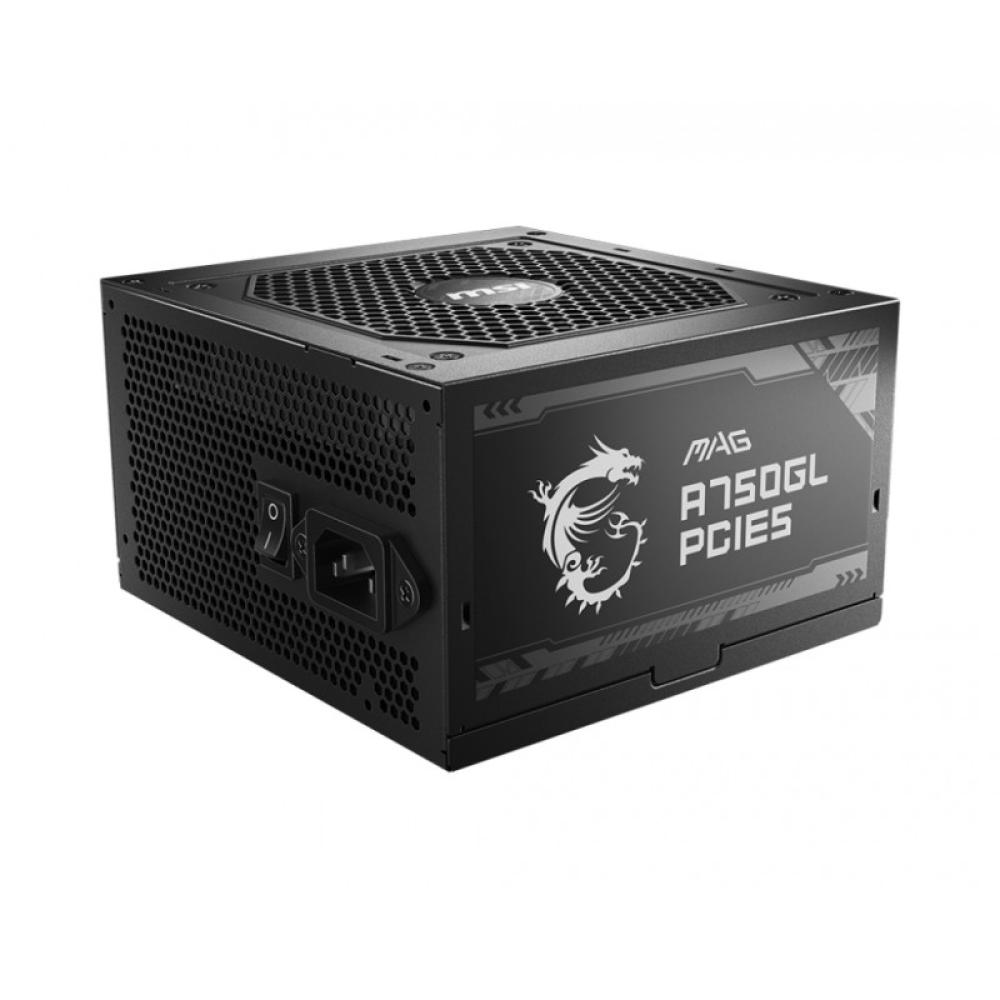 MSI - MAG A750GL PCIE5 unidad de fuente de alimentación 750 W 20+4 pin ATX ATX Negro