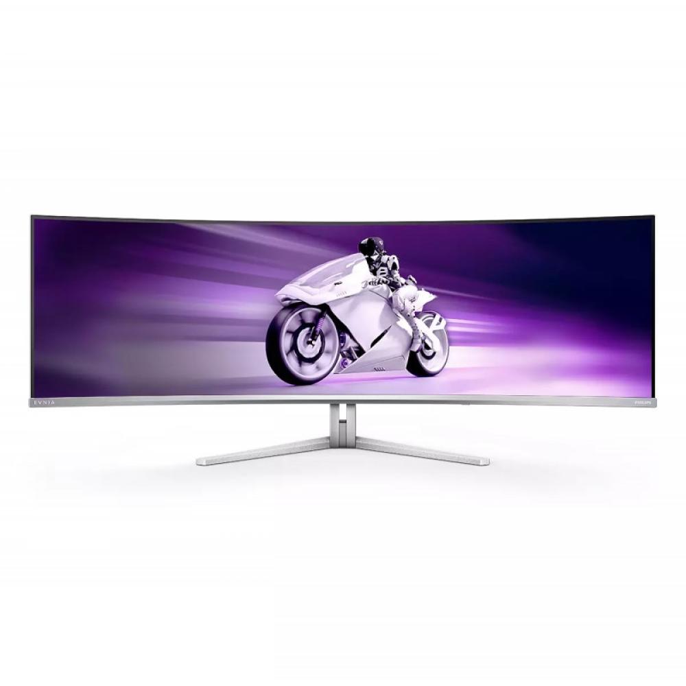 Philips - Evnia 8000 49M2C8900L/00 pantalla para PC 124,2 cm (48.9") 5120 x 1440 Pixeles Dual QHD QD-OLED Blanco