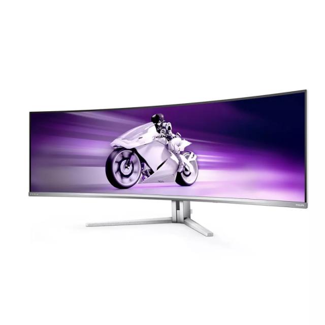 Philips - Evnia 8000 49M2C8900L/00 pantalla para PC 124,2 cm (48.9") 5120 x 1440 Pixeles Dual QHD QD-OLED Blanco