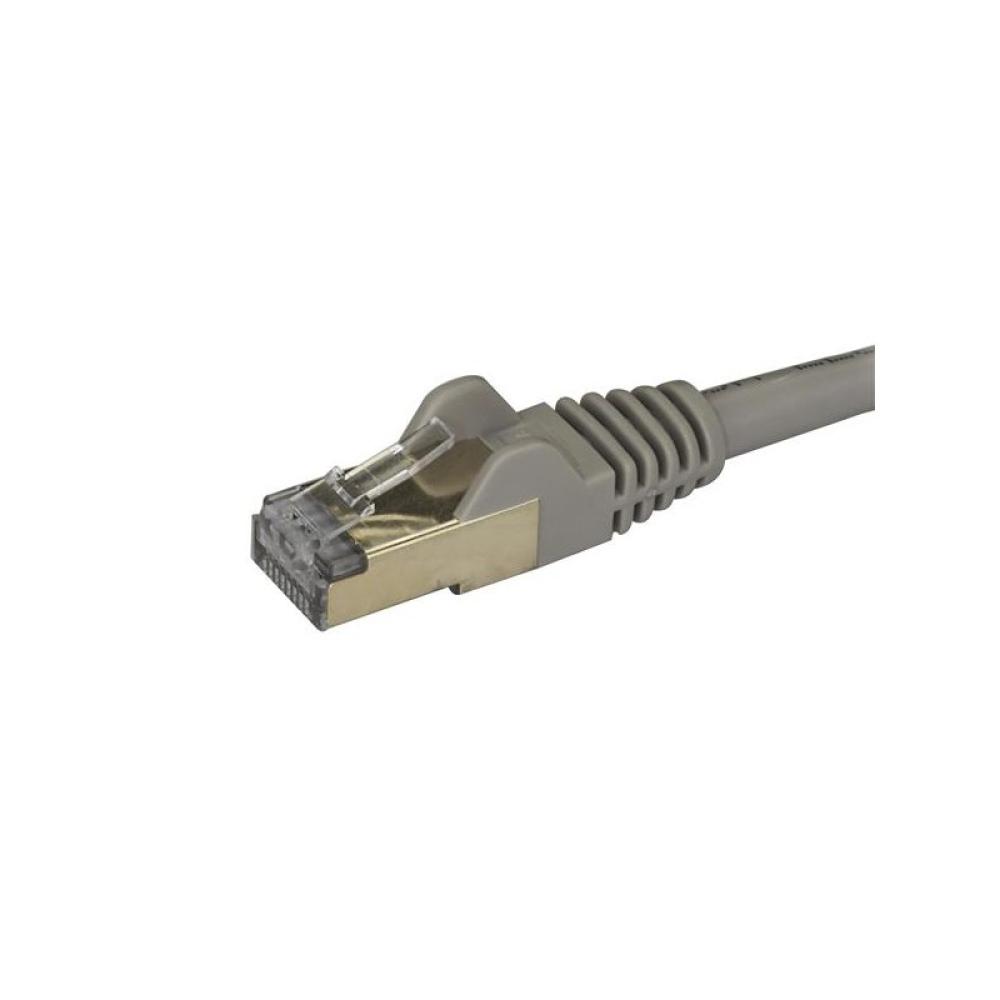 StarTech.com - Cable de 2m de Red Ethernet RJ45 Cat6a Blindado STP - Cable sin Enganche Snagless - Gris