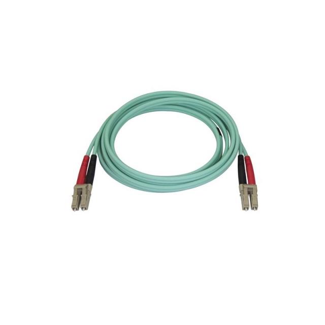 StarTech.com - Cable de 2m de Fibra Óptica Multimodo LC/UPC a LC/UPC OM4 - 50/125µm - Fibra LOMMF/VCSEL - Redes de 100G - Cable