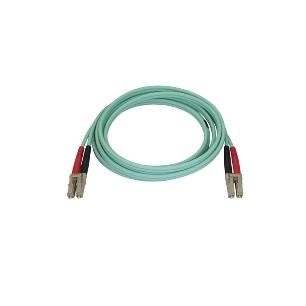 StarTech.com - Cable de 2m de Fibra Óptica Multimodo LC/UPC a LC/UPC OM4 - 50/125µm - Fibra LOMMF/VCSEL - Redes de 100G - Cable