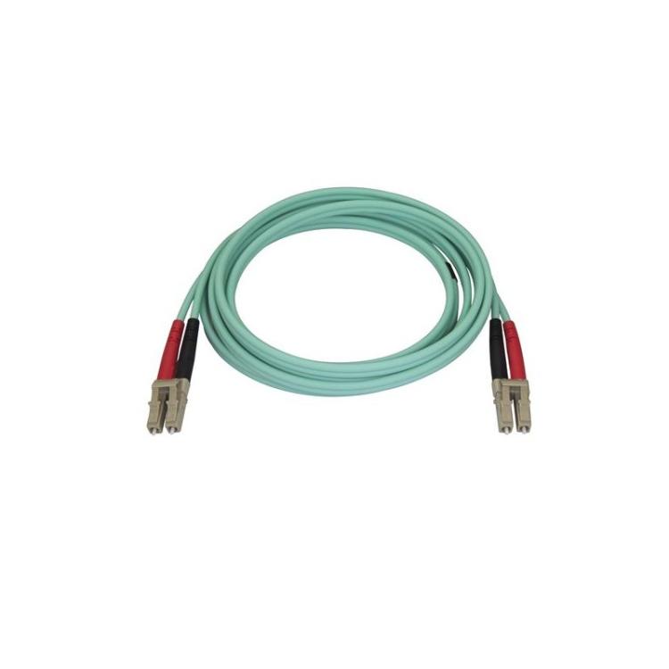 StarTech.com - Cable de 2m de Fibra Óptica Multimodo LC/UPC a LC/UPC OM4 - 50/125µm - Fibra LOMMF/VCSEL - Redes de 100G - Cable