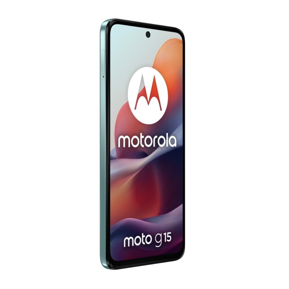 Motorola - moto g15 17,1 cm (6.72") SIM doble Android 15 4G USB Tipo C 8 GB 512 GB 5200 mAh Azul claro