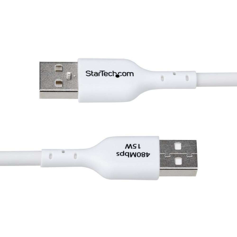 StarTech.com - Cable Cargador USB-A a USB-C de 3m - Cable Adaptador USB-A a USB Tipo C - 3A - Cable de Carga y S - USB2AC3MNCWHE