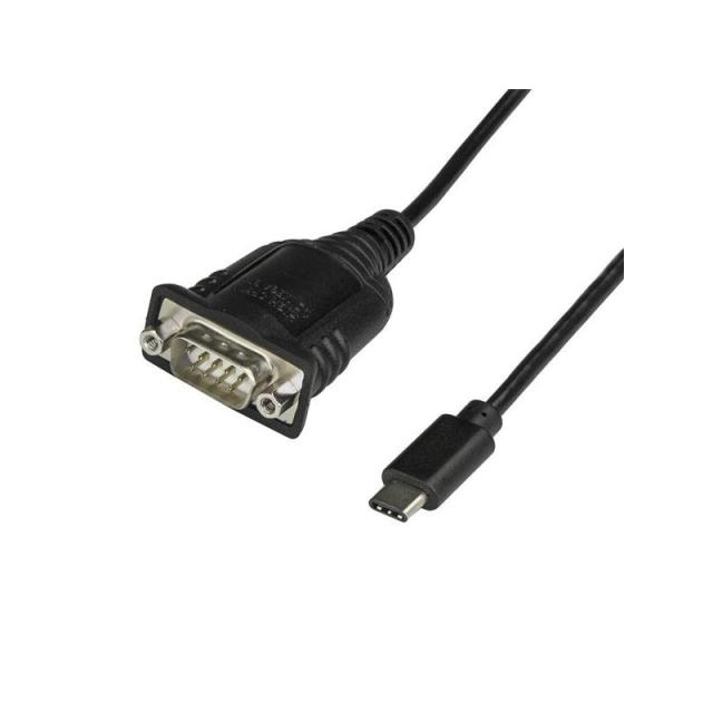 StarTech.com - Adaptador Conversor USB Tipo C a Serie DB9 RS232 con Retención de Puertos COM - Cable Convertidor de 40cm USBC a