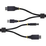 StarTech.com - Cable KVM HDMI y USB 3.0 5Gbps de 1,8m - 4K 60Hz - Cable Combo HDMI 2.0 y USB para Switch Conmutador KVM