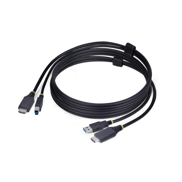 StarTech.com - Cable KVM HDMI y USB 3.0 5Gbps de 1,8m - 4K 60Hz - Cable Combo HDMI 2.0 y USB para Switch Conmutador KVM