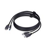 StarTech.com - Cable KVM HDMI y USB 3.0 5Gbps de 1,8m - 4K 60Hz - Cable Combo HDMI 2.0 y USB para Switch Conmutador KVM