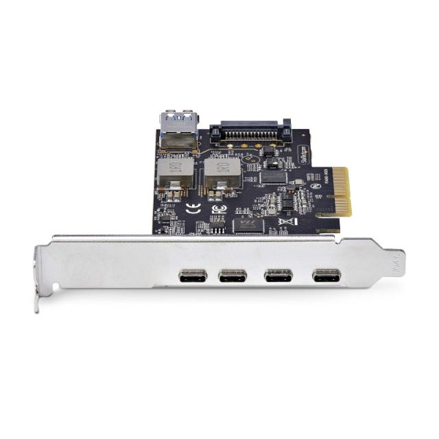 StarTech.com - Tarjeta PCIe de 5 Puertos USB de 10Gbps 4x USB-C / 1x USB-A - Hub Concentrador Interno USB 3.2 de 10Gbps - Tarjet