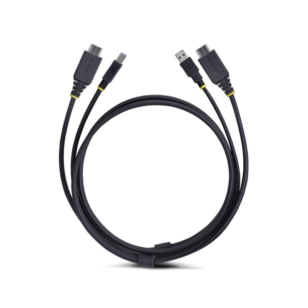 StarTech.com - Cable KVM HDMI y USB 3.0 5Gbps de 3m - 4K 60Hz - Cable Combo HDMI 2.0 y USB para Switch Conmutador KVM