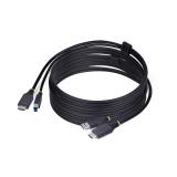 StarTech.com - Cable KVM HDMI y USB 3.0 5Gbps de 3m - 4K 60Hz - Cable Combo HDMI 2.0 y USB para Switch Conmutador KVM