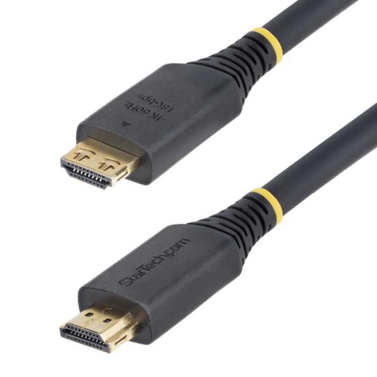 StarTech.com - Cable HDMI Activo de Alta Velocidad de 6m con Conectores con Agarre - 4K 60Hz/1440p 144Hz - HDR10/HDCP 2.2/ARC -