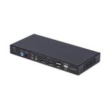 StarTech.com - Switch KVM DisplayPort de 2 Puertos y 2 Pantallas - Conmutador KVM con Hub USB de 4 Puertos - con Matriz de Vídeo