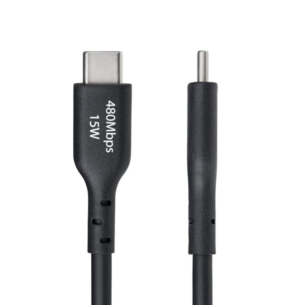 StarTech.com - Cable Cargador USB-A a USB-C de 3m - Cable Adaptador USB-A a USB Tipo C - 3A - Cable de Carga y Sinc - USB2AC3MNC