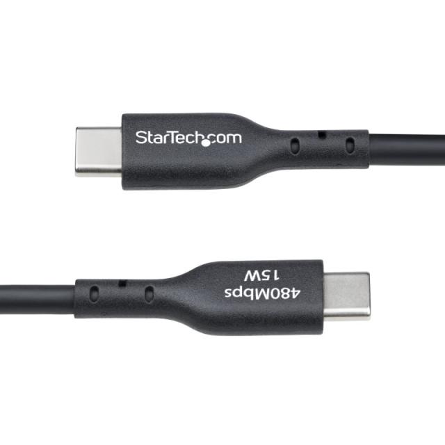 StarTech.com - Cable Cargador USB-A a USB-C de 3m - Cable Adaptador USB-A a USB Tipo C - 3A - Cable de Carga y Sinc - USB2AC3MNC