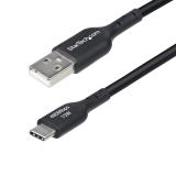 StarTech.com - Cable Cargador USB-A a USB-C de 3m - Cable Adaptador USB-A a USB Tipo C - 3A - Cable de Carga y Sinc - USB2AC3MNC