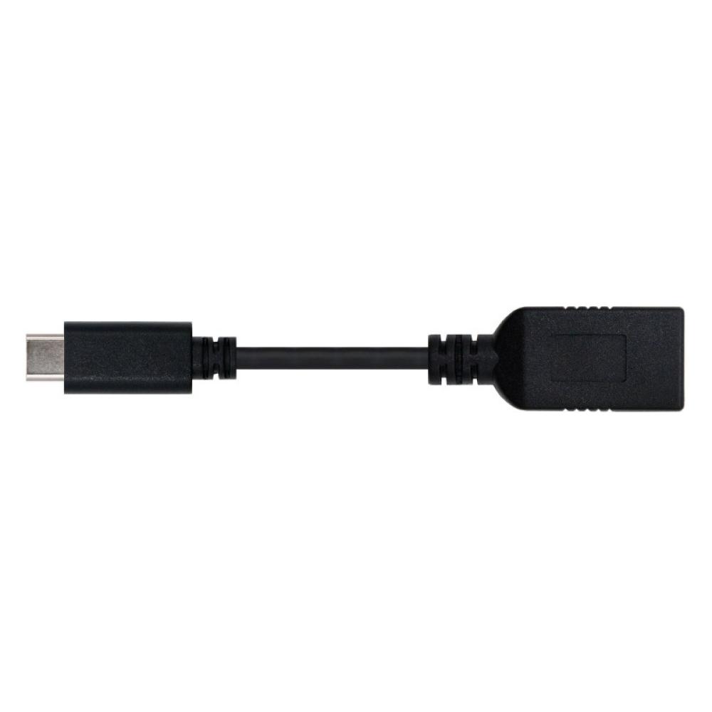 Nanocable - USB 3.1, 0.15m cable USB USB 3.2 Gen 2 (3.1 Gen 2) 0,15 m USB A USB C Negro