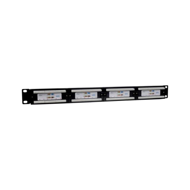 Phasak - Panel de transferencia 19" 24P Cat.6 UTP RJ45 DUAL 1U - PU 2420