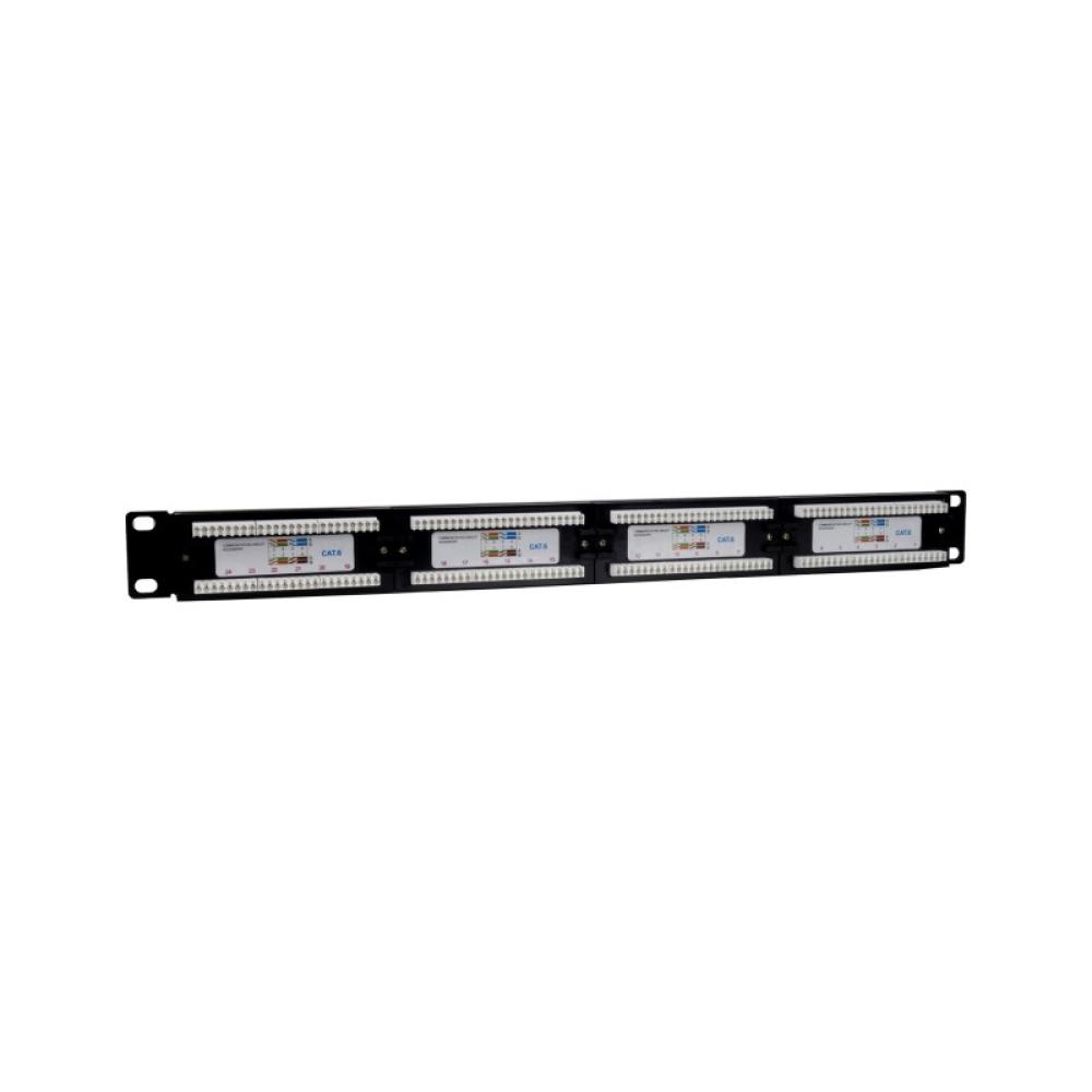 Phasak - Panel de transferencia 19" 24P Cat.6 UTP RJ45 DUAL 1U - PU 2420