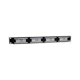 Phasak - Panel de transferencia 19" 24P Cat.6 UTP RJ45 DUAL 1U - PU 2420
