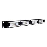 Phasak - Panel de transferencia 19" 24P Cat.6 UTP RJ45 DUAL 1U - PU 2420