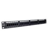 Phasak - Panel de transferencia 19" 24P Cat.6 UTP RJ45 DUAL 1U - PU 2420