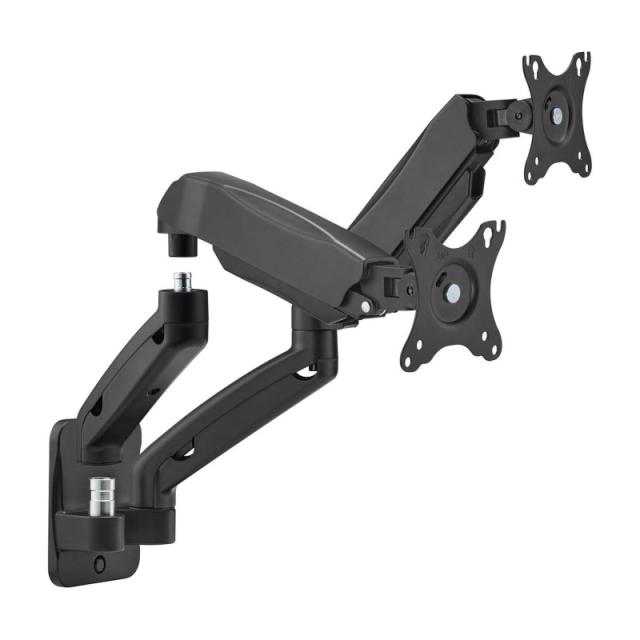 AISENS - Soporte De Pared Pro Contrapeso Giratorio E Inclinable Para Monitor/tv 9kg (3 Pivotes, 2 Brazos) De 17-32, Negro