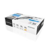 AISENS - Soporte De Pared Pro Contrapeso Giratorio E Inclinable Para Monitor/tv 9kg (3 Pivotes, 2 Brazos) De 17-32, Negro